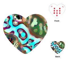 Multiscale Turing Pattern Recursive Coupled Stone Rainbow Playing Cards (heart) 