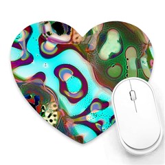 Multiscale Turing Pattern Recursive Coupled Stone Rainbow Heart Mousepads