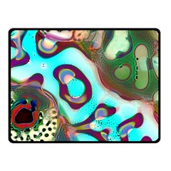 Multiscale Turing Pattern Recursive Coupled Stone Rainbow Fleece Blanket (small) by Mariart