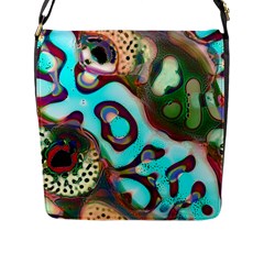 Multiscale Turing Pattern Recursive Coupled Stone Rainbow Flap Messenger Bag (l)  by Mariart