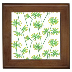 Marimekko Fabric Flower Floral Leaf Framed Tiles by Mariart