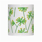 Marimekko Fabric Flower Floral Leaf White Mugs Center