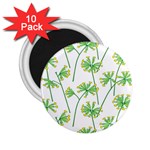 Marimekko Fabric Flower Floral Leaf 2.25  Magnets (10 pack)  Front