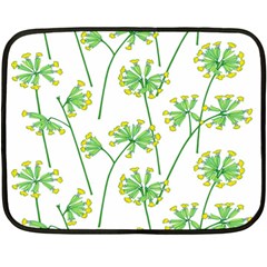 Marimekko Fabric Flower Floral Leaf Fleece Blanket (mini) by Mariart