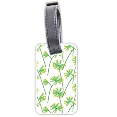 Marimekko Fabric Flower Floral Leaf Luggage Tags (one Side)  by Mariart