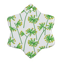 Marimekko Fabric Flower Floral Leaf Snowflake Ornament (two Sides) by Mariart