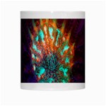 Live Green Brain Goniastrea Underwater Corals Consist Small White Mugs Center