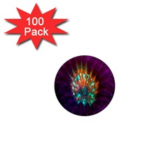 Live Green Brain Goniastrea Underwater Corals Consist Small 1  Mini Magnets (100 Pack) 