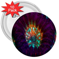 Live Green Brain Goniastrea Underwater Corals Consist Small 3  Buttons (10 Pack)  by Mariart