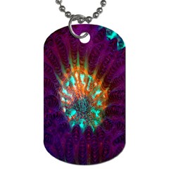 Live Green Brain Goniastrea Underwater Corals Consist Small Dog Tag (one Side) by Mariart