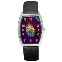 Live Green Brain Goniastrea Underwater Corals Consist Small Barrel Style Metal Watch by Mariart