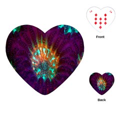 Live Green Brain Goniastrea Underwater Corals Consist Small Playing Cards (heart)  by Mariart