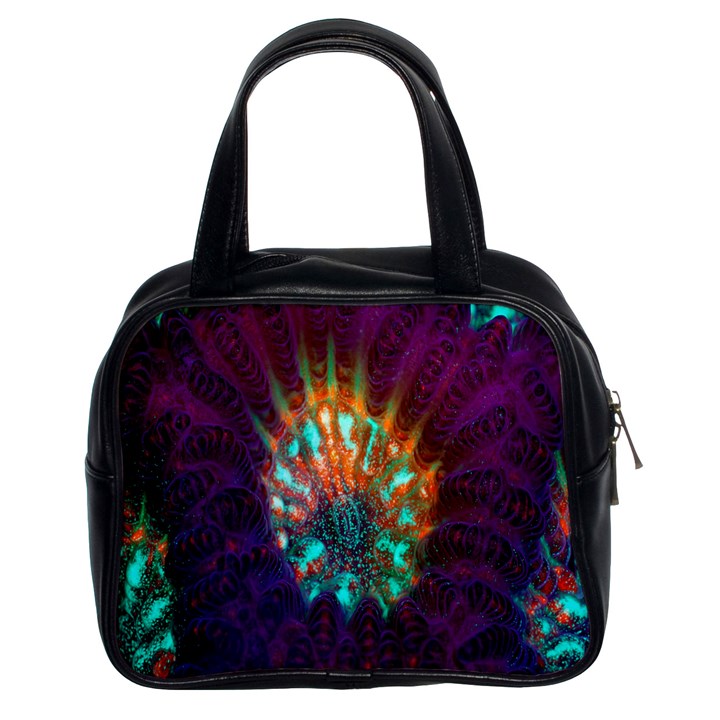 Live Green Brain Goniastrea Underwater Corals Consist Small Classic Handbags (2 Sides)