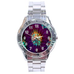 Live Green Brain Goniastrea Underwater Corals Consist Small Stainless Steel Analogue Watch by Mariart