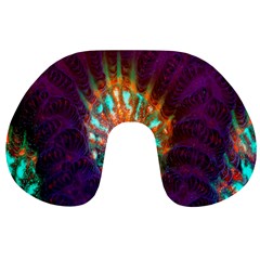 Live Green Brain Goniastrea Underwater Corals Consist Small Travel Neck Pillows by Mariart