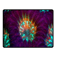 Live Green Brain Goniastrea Underwater Corals Consist Small Double Sided Fleece Blanket (small)  by Mariart