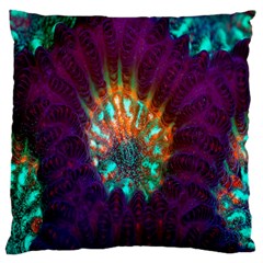 Live Green Brain Goniastrea Underwater Corals Consist Small Large Flano Cushion Case (two Sides) by Mariart