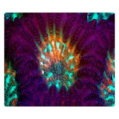 Live Green Brain Goniastrea Underwater Corals Consist Small Double Sided Flano Blanket (small)  by Mariart