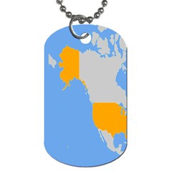 Map Transform World Dog Tag (one Side) by Mariart