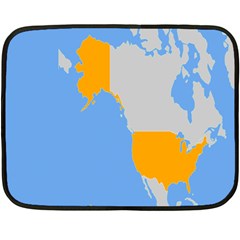 Map Transform World Double Sided Fleece Blanket (mini) 