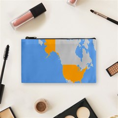 Map Transform World Cosmetic Bag (small)  by Mariart