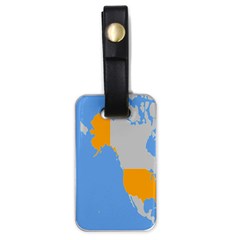 Map Transform World Luggage Tags (one Side) 