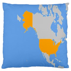 Map Transform World Large Cushion Case (two Sides) by Mariart