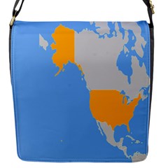 Map Transform World Flap Messenger Bag (s) by Mariart