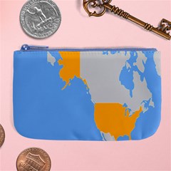 Map Transform World Large Coin Purse