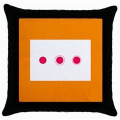 Patterns Types Drag Swipe Fling Activities Gestures Throw Pillow Case (black)