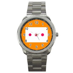 Patterns Types Drag Swipe Fling Activities Gestures Sport Metal Watch by Mariart