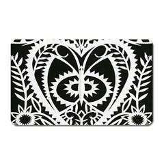 Paper Cut Butterflies Black White Magnet (rectangular)