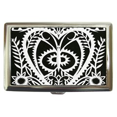 Paper Cut Butterflies Black White Cigarette Money Cases