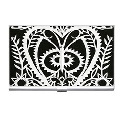 Paper Cut Butterflies Black White Business Card Holders by Mariart