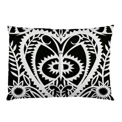 Paper Cut Butterflies Black White Pillow Case by Mariart