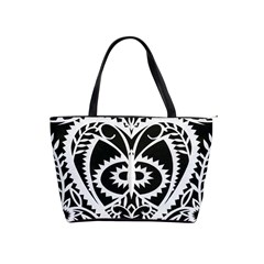 Paper Cut Butterflies Black White Shoulder Handbags by Mariart