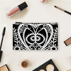 Paper Cut Butterflies Black White Cosmetic Bag (small) 