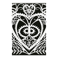 Paper Cut Butterflies Black White Shower Curtain 48  X 72  (small)  by Mariart