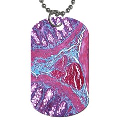 Natural Stone Red Blue Space Explore Medical Illustration Alternative Dog Tag (two Sides) by Mariart