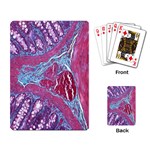 Natural Stone Red Blue Space Explore Medical Illustration Alternative Playing Card Back