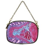 Natural Stone Red Blue Space Explore Medical Illustration Alternative Chain Purses (One Side)  Front