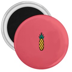 Pineapple Fruite Minimal Wallpaper 3  Magnets