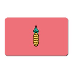 Pineapple Fruite Minimal Wallpaper Magnet (rectangular) by Mariart