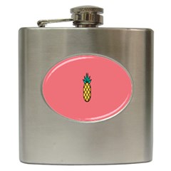 Pineapple Fruite Minimal Wallpaper Hip Flask (6 Oz) by Mariart