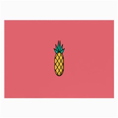 Pineapple Fruite Minimal Wallpaper Large Glasses Cloth (2-side) by Mariart