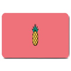 Pineapple Fruite Minimal Wallpaper Large Doormat  by Mariart