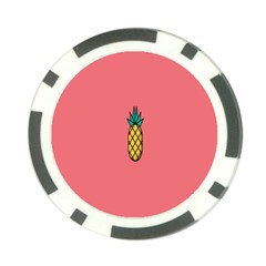 Pineapple Fruite Minimal Wallpaper Poker Chip Card Guard by Mariart