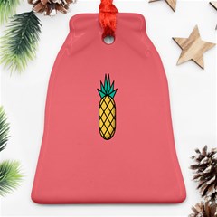 Pineapple Fruite Minimal Wallpaper Ornament (bell)