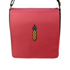 Pineapple Fruite Minimal Wallpaper Flap Messenger Bag (l)  by Mariart