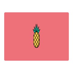 Pineapple Fruite Minimal Wallpaper Double Sided Flano Blanket (mini) 